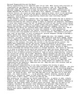 Eseja 'Personal Responsibility and the Brain', 1.