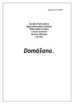 Referāts 'Domāšana', 1.