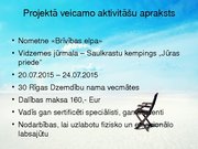 Referāts 'Veselību veicināšanas projekts', 29.