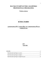 Referāts 'Administratīvā atbildība un administratīvais pārkāpums', 1.