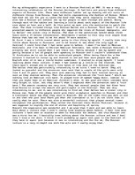 Eseja 'Ethnographic Experience', 1.