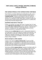 Konspekts 'Hetitu vēsture, kultūra, mitoloģija, sabiedrība un kultūras mantojums', 1.