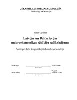 Referāts 'Latvijas un Baltkrievijas salīdzinājums', 1.