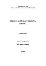 Referāts 'Tūrisms Kuršu kāpu reģionā, Lietuvā', 1.