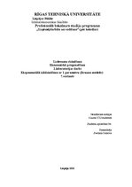 Paraugs 'Ekonomiska prognozēšana', 1.