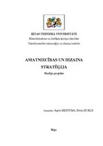Biznesa plāns 'Amatniecības un dizaina stratēģija', 1.