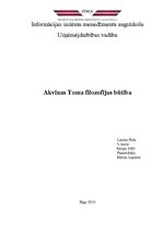 Referāts 'Akvīnas Toma filosofijas būtība', 1.