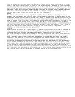 Eseja 'Film Synopsis of the Graduate', 2.