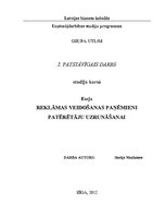 Eseja 'Reklāmas veidošanas paņēmieni patērētāju uzrunāšanai', 1.