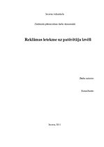 Referāts 'Reklāmas ietekme uz patērētāja izvēli', 1.