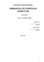Referāts 'Personāla plānošanas uzdevumi', 1.