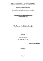 Referāts 'Tiesības uz vienlīdzību Latvijā', 1.
