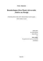 Referāts 'Bezatkritumu (Zero Waste) dzīvesveids Ādažos un Pierīgā', 1.