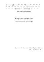 Referāts 'Miega loma cilvēka dzīvē', 1.