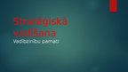Prezentācija 'Stratēģiskā vadīšana', 1.