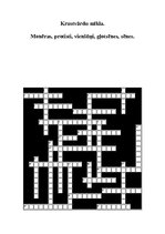 Konspekts 'Monēras, protisti, vienšūņi, gļotsēnes, sēnes. Krustvārdu mīkla', 1.