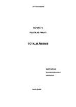 Referāts 'Totalitārisms', 2.