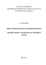 Diplomdarbs 'Bērnu grāmatu dizaina grafiskās iespējas', 1.