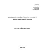 Paraugs 'Grāmatvedības politika', 1.