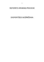 Referāts 'Ekspertīzes nozīmēšana', 2.