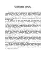 Eseja 'Dialogs ar kultūru', 1.