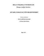 Konspekts 'Pamatjautājumi ekonomikā', 1.