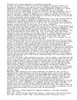 Eseja 'The Effects of Illegal Immigration on the American Economy', 1.