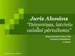 Prezentācija 'Juris Alunāns "Dziesmiņas, latviešu valodai pārtulkotas"', 1.
