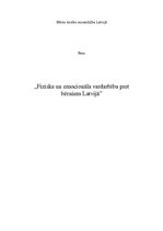 Eseja 'Fiziska un emocionāla vardarbība pret bērniem Latvijā', 1.