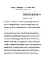 Referāts 'Trafficking in Human Beings – a Way of Modern Slavery', 1.