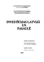 Referāts 'Investīcijas Latvijā un pasaulē', 1.