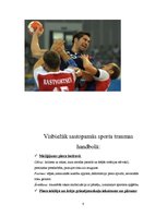 Konspekts 'Traumatisms handbolā', 9.