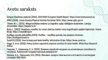 Prezentācija 'Veselīgu rutīnu ietekme uz fokusu un kognitīvo produktivitāti', 14.