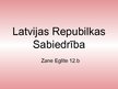 Prezentācija 'Latvijas Republikas sabiedrība', 1.