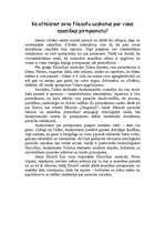 Eseja 'Kā attaisnot seno filosofu uzskatus par visas esamības pirmpamatu?', 1.