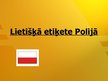 Prezentācija 'Lietišķā etiķete Polijā', 1.