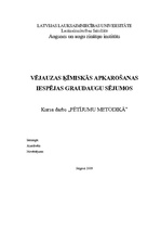 Referāts 'Vējauzas ķīmiskās apkarošanas iespējas graudaugu sējumos', 1.