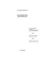 Prakses atskaite 'Krimināltiesiskā prakse rajona (pilsētas) tiesā', 1.