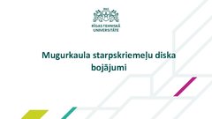 Prezentācija 'Mugurkaula starpskriemeļu diska bojājumi', 1.