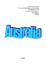 Referāts 'Australia', 1.