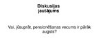 Prezentācija 'Pensijas vecuma paaugstināšana Latvijā', 39.