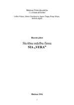 Biznesa plāns 'SIA "Vera"', 1.