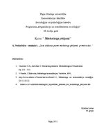 Konspekts 'Datu vākšanas posms mārketinga pētījumā: primārie dati', 1.