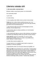 Konspekts 'Literārās valodas stili', 1.