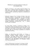 Eseja 'Brīvības un cenzūras jautājumi mediju un informācijas telpā', 1.