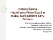 Prezentācija 'Robins Šarma', 1.