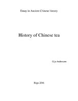 Eseja 'History of Chinese Tea', 1.