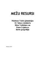 Referāts 'Mežu resursi', 1.