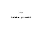 Referāts 'Futūrisms', 1.