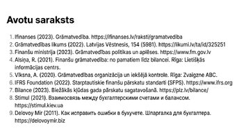 Prezentācija 'Divkāršais ieraksts un bilances struktūra', 13.